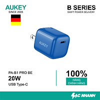 Cốc Sạc Nhanh AUKEY PA-B1 Pro Cổng Type C Power Delivery 20W - Hàng Chính Hãng