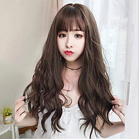 KÈM LƯỚI VÀ LƯỢC. Tóc giả nữ nguyên đầu dài, tóc giả nguyên đầu, giống tóc thật 100%, có rãnh da đầu, chất tơ cao cấp, chịu nhiệt tốt, bấm, uốn, duỗi, gội thoải mái.