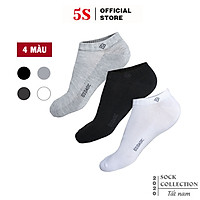 Combo 3 Đôi Tất Nam, Vớ Nam 5S Cổ Ngắn Kháng Khuẩn, Khử Mùi Cao Cấp (Nhiều Màu)