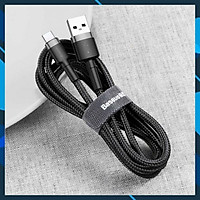 Cáp sạc nhanh, truyền dữ liệu tốc độ cao Baseus Cafule Type C cho Samsung S8/S9/ Note8/ Note9/ Xiaomi/ Huawei/ Oppo/Nokia ( 3A, Sạc nhanh Quick charge 3.0, Siêu bền)- Hàng nhập khẩu