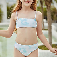 2021 Bikini Áo Dễ Thương Đẩy Lên Đồ Bơi Quần Lót Vụ Nổ Đi Biển Bơi Brasil Cho Bé Gái