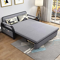 Giường Ngủ Kiêm Ghế Sofa Kèm Ngăn Chứa Đồ Đa Năng - Giường Sofa Gấp Gọn Khung Thép Cường Lực Cao Cấp Giường Sofa Đa Năng Gấp Gọn Thành Ghi, KT 1M3*1M9,