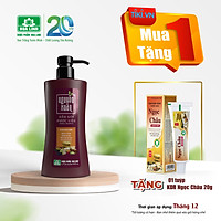 Dầu gội Dược liệu Nguyên Xuân nâu 350ml - Tóc thường (Khuyến mại thêm 35ml giá không đổi)