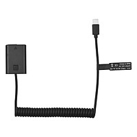 Andoer NP-FW50 Dummy Battery USB-C Coupler Adapter with USB Type-C Spring Power Cable Replacement for Sony Alpha A5000