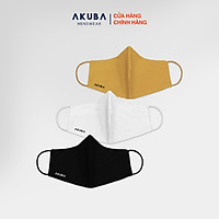 Khẩu trang thời trang 3 lớp kháng khuẩn chống tia UV AKUBA mềm mại, điều hòa không khí tốt 01