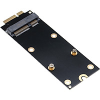 Fun MSATA SSD to 7+17Pin Adapter Card for 2012 Macbook Pro Retina A1425 A1398 Mini PCI-E SATA SSD Converter Card - black