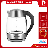 Ấm Điện Thủy Tinh Siêu Tốc Có Điều Chỉnh Nhiệt Độ Lock&Lock EJK341 Tặng Muỗng Inox (1.8L) - Hàng chính hãng