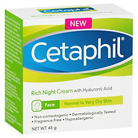 Cetaphil Rich Hydrating Night Cream with Hyaluronic Acid 48g