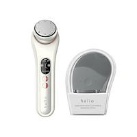 Combo Máy Đẩy Tinh Chất Dưỡng Trắng Nóng Lạnh Halio Ion Hot & Cool + Máy Rửa Mặt Và Mát Xa Da Mặt Halio