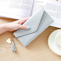 Ví Nữ Dài Cao Cấp Phong Cách Hàn Quốc trangsucpt Tua Rua Kèm Trái Tim