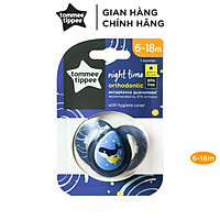 Ty ngậm dạ quang cho bé Tommee Tippee Night Time 6-18 tháng (vỉ đơn) - Cá Voi