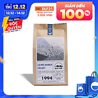 Cà phê hạt Arabica Cầu Đất rang xay mộc nguyên chất - Túi 250Gr (Dạng Hạt)