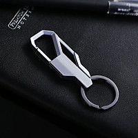 Car Key Chain Simple Metal Black Alloy Car Key Ring