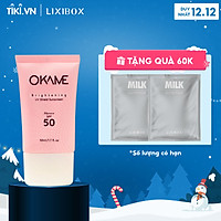 Kem chống nắng Tone-up, quang phổ rộng Okame Brightening UV Shield Sunscreen SPF 50 PA++++ 50ml