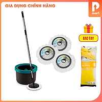Bộ Cây Lau Nhà Lock&Lock HPP345S2 Gồm 4 Bông Lau Thay Thế - Tặng Bao Tay