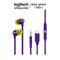 Tai nghe chơi game IN-EAR Logitech G333 - Kết nối giắc 3.5mm và USB type C 4.9 - Màu tím - Hàng chính hãng