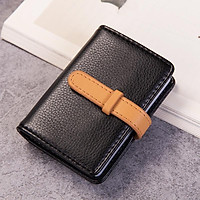 Ví da đựng thẻ bỏ túi dây thắt nhiều ngăn đa năng NC21