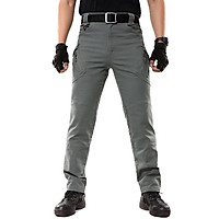 Cotton Outdoor Pants Men Stretch Fabric Special Service Trousers Multi-pocket Overalls