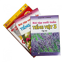Combo Bài tập cuối tuần Tiếng Việt lớp 3 + tập bọc sách vở