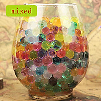 Pack of 100 PCS Wedding Crystal Water Bubble Bead Used for Sensory Toys and Décor Vase Filler, Soil, Plant decoration, Bamboo Plants (Mixed Colors)