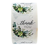 500pcs Per Roll Thank You Sealing Stickers Round Paper Labels Christmas Sticker