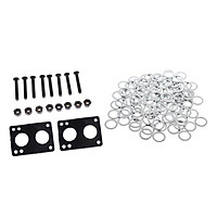 Speed Washers + Riser Pads + Screw Nuts for Skateboards and Longboards Truck Axle Mounting Bearing Performance Shock Proof
