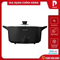 Nồi Điện Đa Năng Lock&Lock EJP546BLK 4 lít , phủ lớp chống dính - hàng chính hãng
