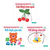 Combo Sách Chuyển Động - Song Ngữ Anh - Việt (Các Loại Hoa Quả + Đồ Chơi Của Bé + Đồ Dùng Của Bé)