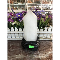 Trụ đá phong thủy trấn thạch đá thạch anh trắng
