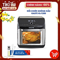 Nồi chiên không dầu Kalite KL 1200, công suất 1800W, dung tích 12L, bảng điều khiển cảm ứng và cơ, hàng chính hãng