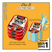 Set 3 hộp Cá thu Nhật Kyokuyo Kabayaki sốt nước tương 90g