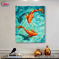 Tranh sơn dầu số hoá tự tô màu Gam DV4414 căng sẵn khung