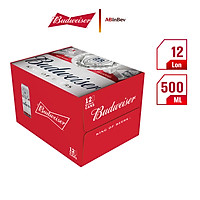 Thùng 12 Lon Bia Budweiser (500ml / Lon)