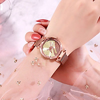 Đồng Hồ Thời Trang Nữ Đeo Tay Dây Từ Nam Châm Họa Tiết Thiên Nga Đính Đá Lấp Lánh Sành Điệu ZO94