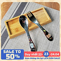 Bộ thìa (muỗng) nĩa DandiHome hoạt hình dễ thương cho trẻ em