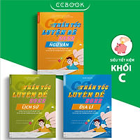 Sách – Combo khối C CC Thần tốc luyện đề 2022 – Văn Sử Địa (3 cuốn) – Luyện thi đại học – Chính hãng CCbook