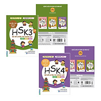 Combo 2 Cuốn Bộ Đề Luyện Thi Năng Lực Hán Ngữ HSK3 + HSK4 ( Tuyển tập đề thi mẫu và giải thích đáp án ) Video Hướng Dẫn Ôn Luyện Đạt Điểm Tối đa ĐỀ THI HSK 3+4