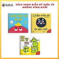 Sách Ehon Nhật Bản- Bộ Sách Điều Kỳ Diệu Từ Những Hình Khối dành cho bé từ 0-6 tuổi- Ehon giúp bé nhận biết hình dạng đồ vật