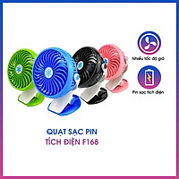 Quạt Kẹp Mini 3 Chế Độ Gió, Có Thể Dùng Để Bàn, Kẹp Bàn Hoặc Nôi Em Bé, Dung Lượng Pin Lớn, Sử Dụng Được Trong Nhiều Giờ, Tích Hợp Cáp Sạc Pin Tích Điện USB Dễ Dàng Sạc Bằng Laptop, Pin dự phòng, CPU,kèm Giá đỡ điện thoại đa năng xoay 270 độ