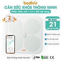 Cân sức khỏe điện tử thông minh thế hệ mới Bodivis H1 chính hãng, đo mỡ, lượng nước lượng cơ chuẩn FDA