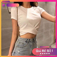 Áo Croptop Xoắn Bụng Cá Tính D&N ( Áo Thun Croptop Dễ Thương)