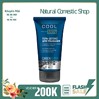 Gel rửa mặt detox than hoạt tính Cool Men 150ml giúp làm sạch, ngăn ngưa bụi bẩn bám trên da