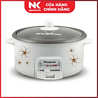 Lẩu điện Kangaroo 4.5L màu trắng hoa 5 cánh KG272 - Hàng chính hãng