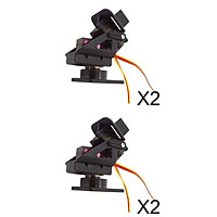 4x PT Pan Tilt Servo Camera Mount Platform Anti-Vibration For FPV Package