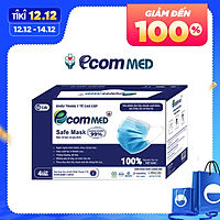 Khẩu Trang Y Tế EcomMed 4 lớp Kháng Khuẩn 99% (Hộp 50 cái)