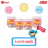 Hộp quà tết gồm 4 lọ ruốc cá hồi Meiwa cho bé và gia đình