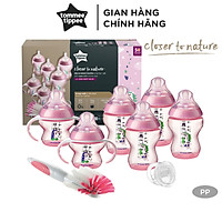 Bộ bình sữa Tommee Tippee Closer to Nature Newborn - Hồng Thương hiệu: Tommee Tippee – Anh Quốc