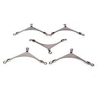 Fishing Swivel Bifurcated American Pole Rotary Ring Metal Separator Hook Device High Speed Connector Fishing Gear Accessories