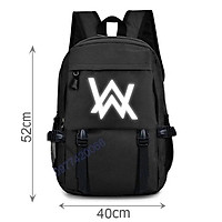 balo alan walker, cặp alan walker phản quang, loại đẹp may 3 lớp 4 ngăn