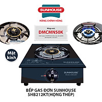 Bếp Gas Dương Đơn Mặt Kính Sunhouse SHB212KT - Hàng chính hãng